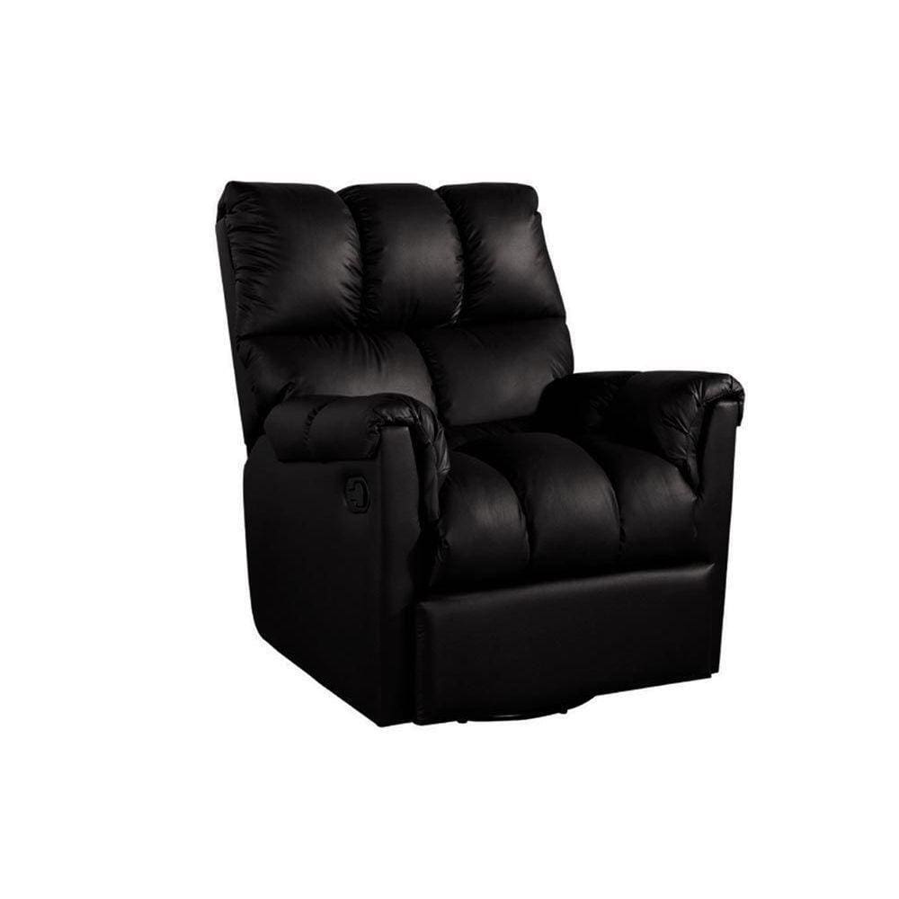 Poltrona Casal Reclinável Aspen Romana Zero Wall Giro E Balanço Courano Preto - Probel