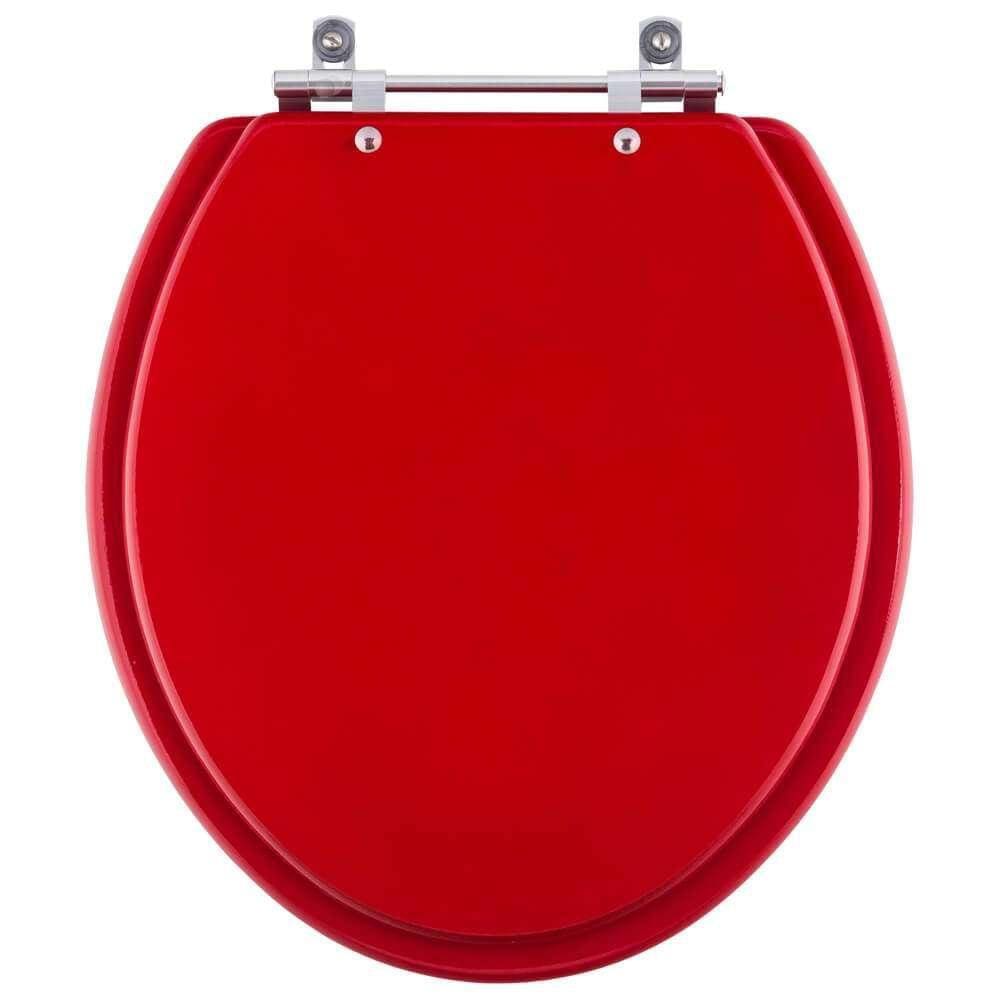 Assento Sanitario Colorido Vermelho para Vaso Convencional