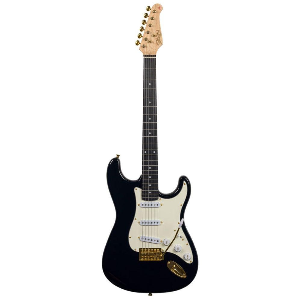 Guitarra Seizi Vintage Shinobi Sss Ph Black Gold