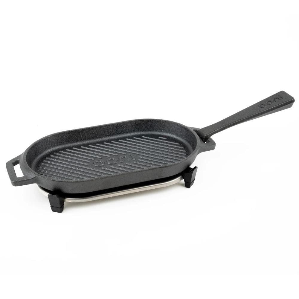 Chapa de Ferro Fundido Ooni Grizzler com Base em Aço Inox