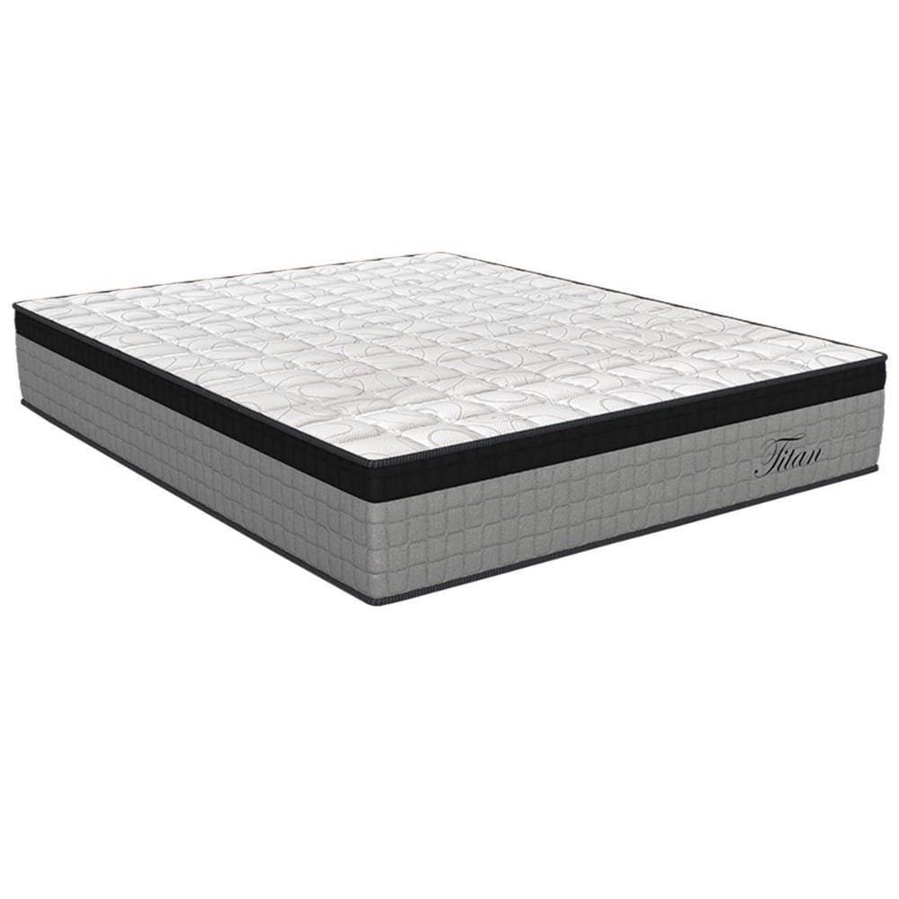 Colchão Casal Molas Ensacadas Titan Euro Pillow (138x188x30) Orthoflex