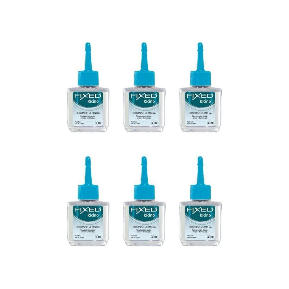 Reparador De Pontas Fixed Ricino 30Ml-Kit C/6Un