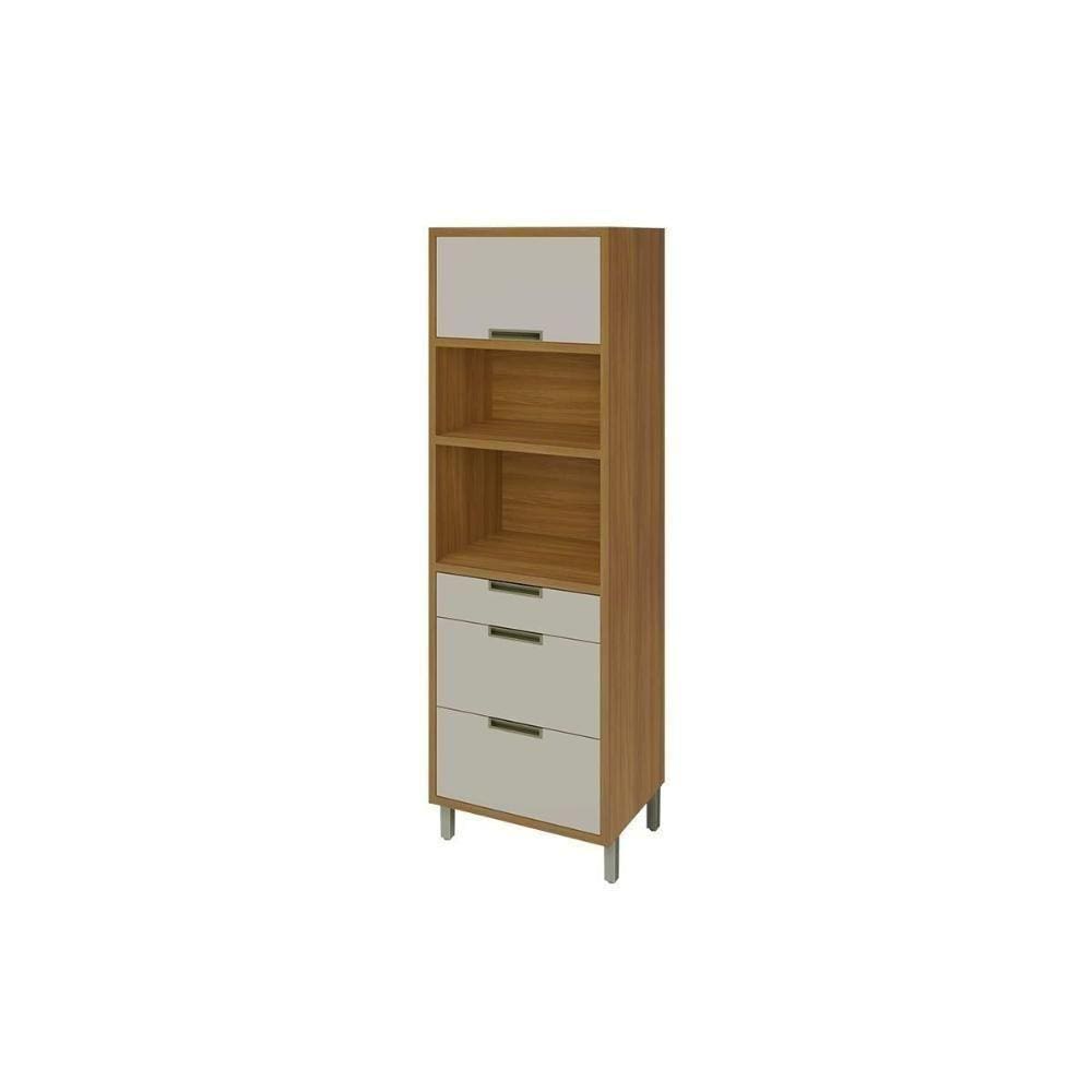 Módulo Cozinha Nesher Paneleiro Torre Quente 70cm Freijo-off White-nesher
