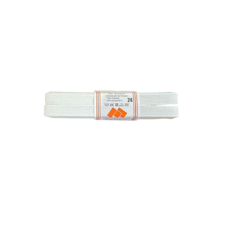 Rolo Elástico Chato Nº24 Branco 1,5Cm Com 10Mts Cada-Kit 3Un