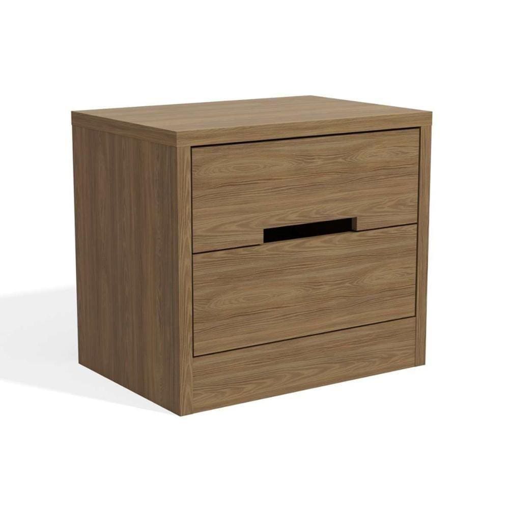 Mesa Cabeceira Casal S822 C/ 2 Gavetas Nogueira - Kappesberg
