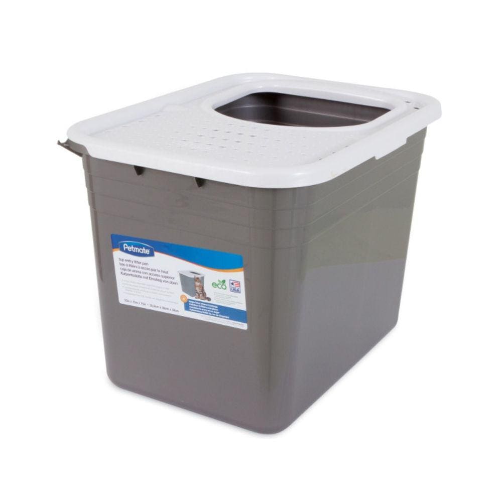 Caixa de Areia Top Entry Litter Box Entrada Superior Para Gatos - Petmate