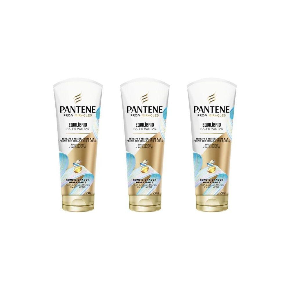 Condicionador Pantene 250Ml Equilibrio-Kit C/3Un