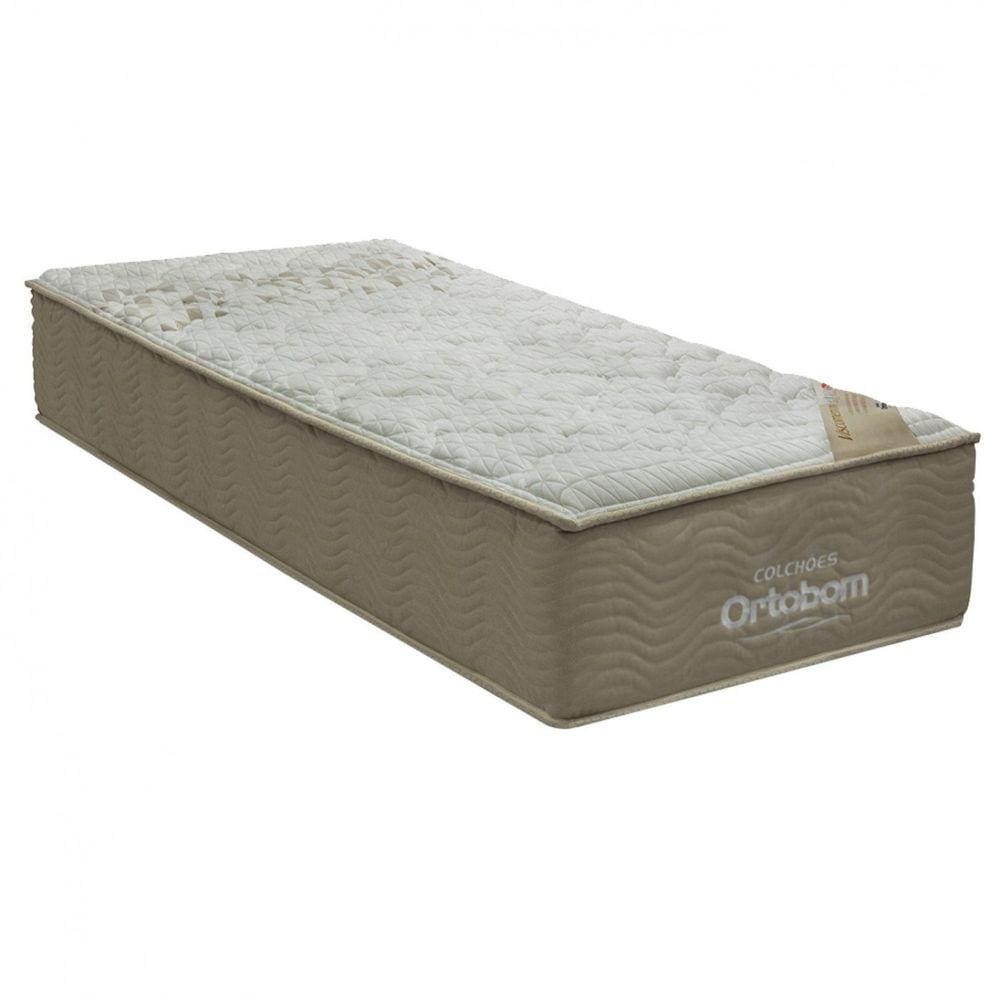 Colchão Solteiro Ortobom Exclusiva 28X 188X 88 cm Bege/Branco