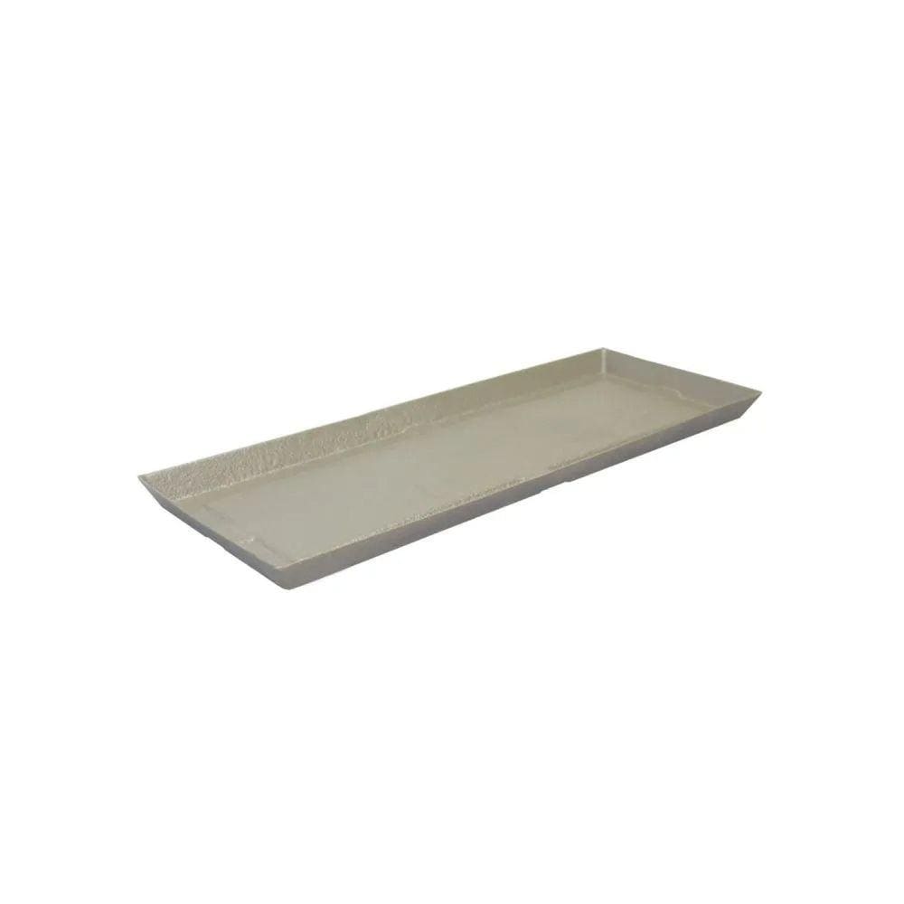 Prato para Vasos de Planta Retangular Slim 41 Cimento