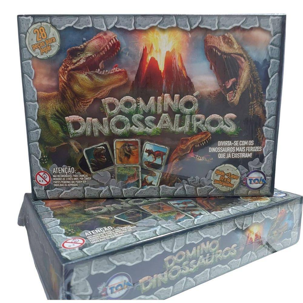 Domino Dinossauro, Brincadeira de Crianca, 28 pecas