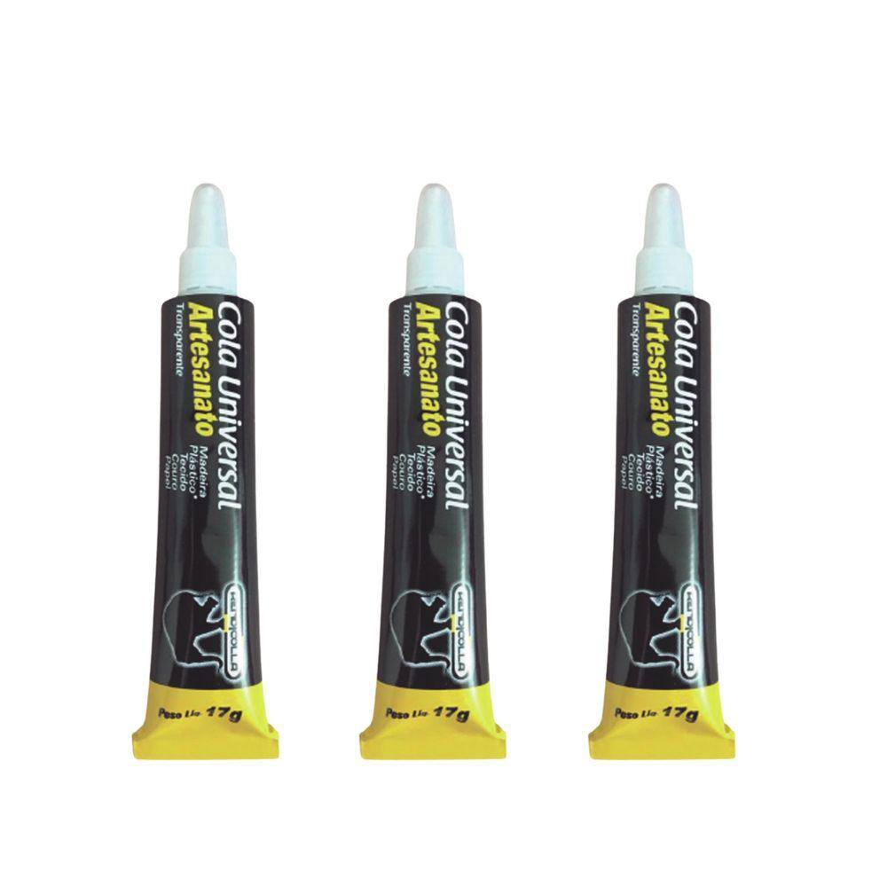 Kit 03 Colas Universal Alta Resistencia 17g Rendicolla