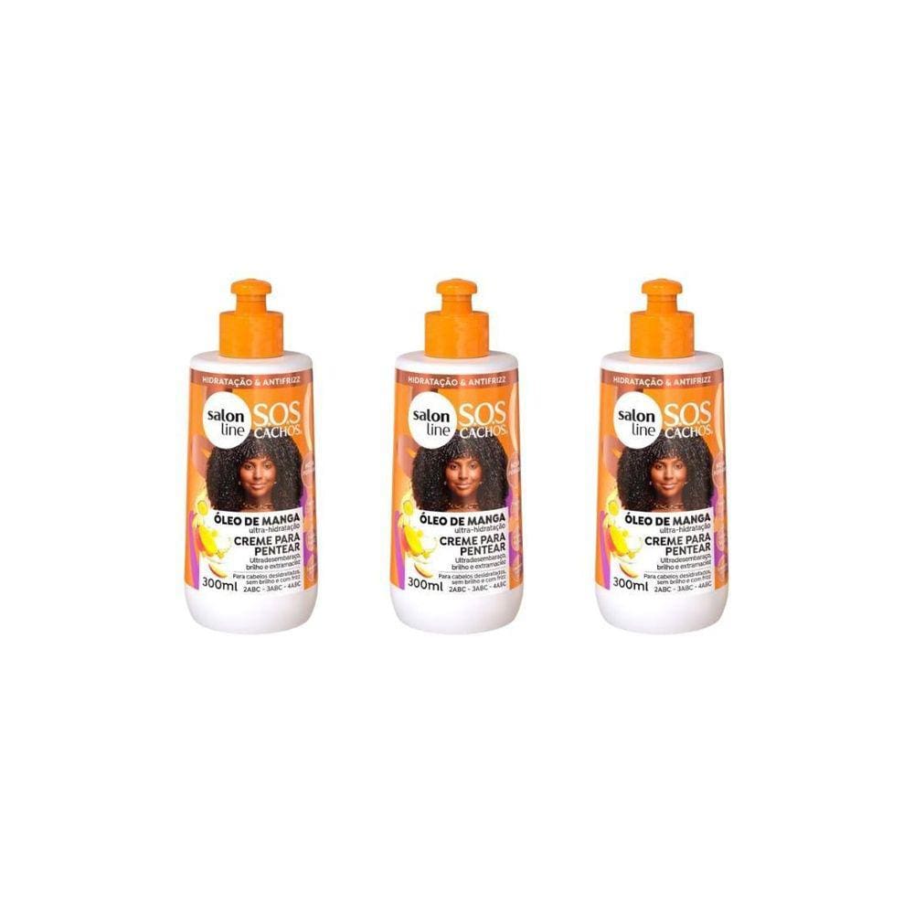 Creme Para Pentear Salon Line 300Ml Sos Oleo Manga Trad- 3Un