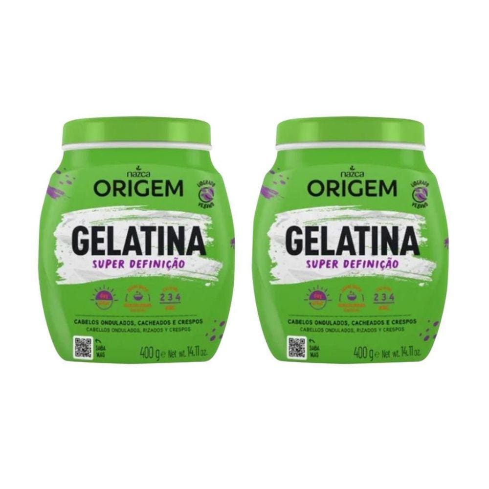 Gelatina Capilar Origem 400G Super Definiçao - Kit Com 2Un