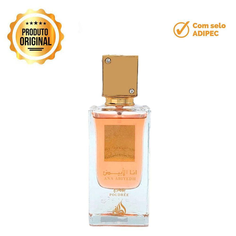 Perfume Ana Abyedh Poudree Lattafa Eau De Parfum Unissex 60ml