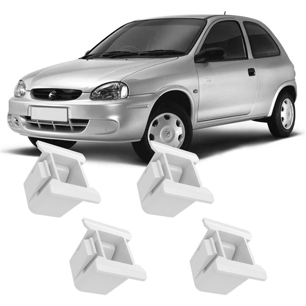 Kit 4 Buchas Presilhas Grampos Para Fixação Farol Corsa Hatch Windi 94 95 96 97 98 99 2000 2001