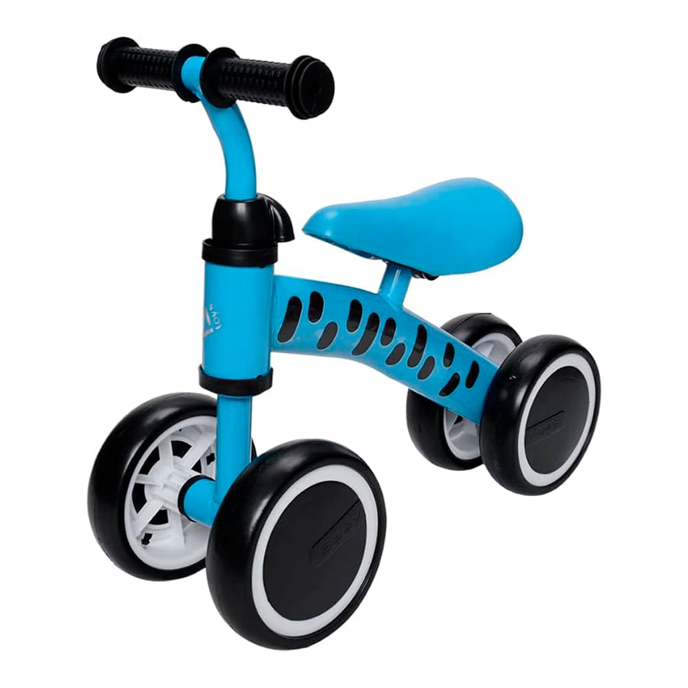 Bicicleta De Equilibrio Sem Pedal Infantil Zippy Toys Andador Bebê Até 24Kg Quadriciclo Azul