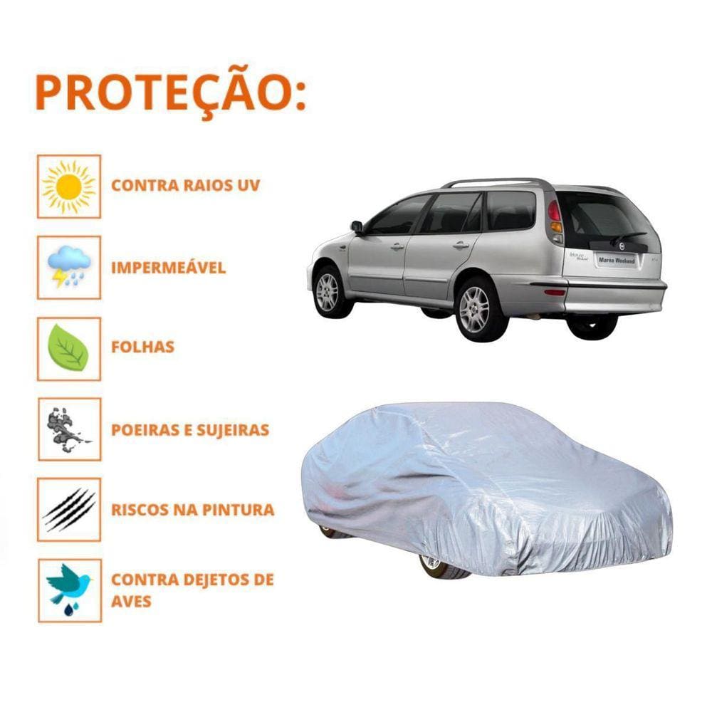 Capa Cobrir Carro Fiat Marea Wekeend Proteção Impermeável