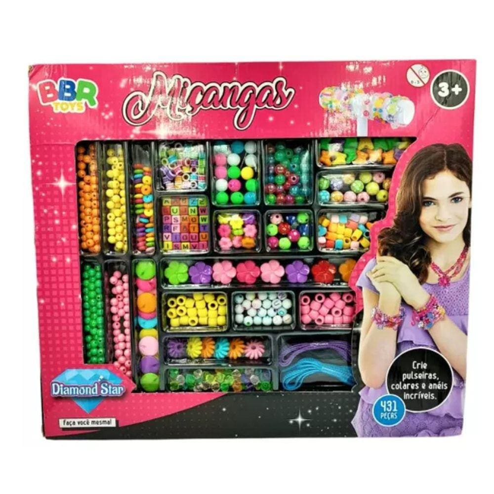 Miçangas 431 Peças - Bbr toys