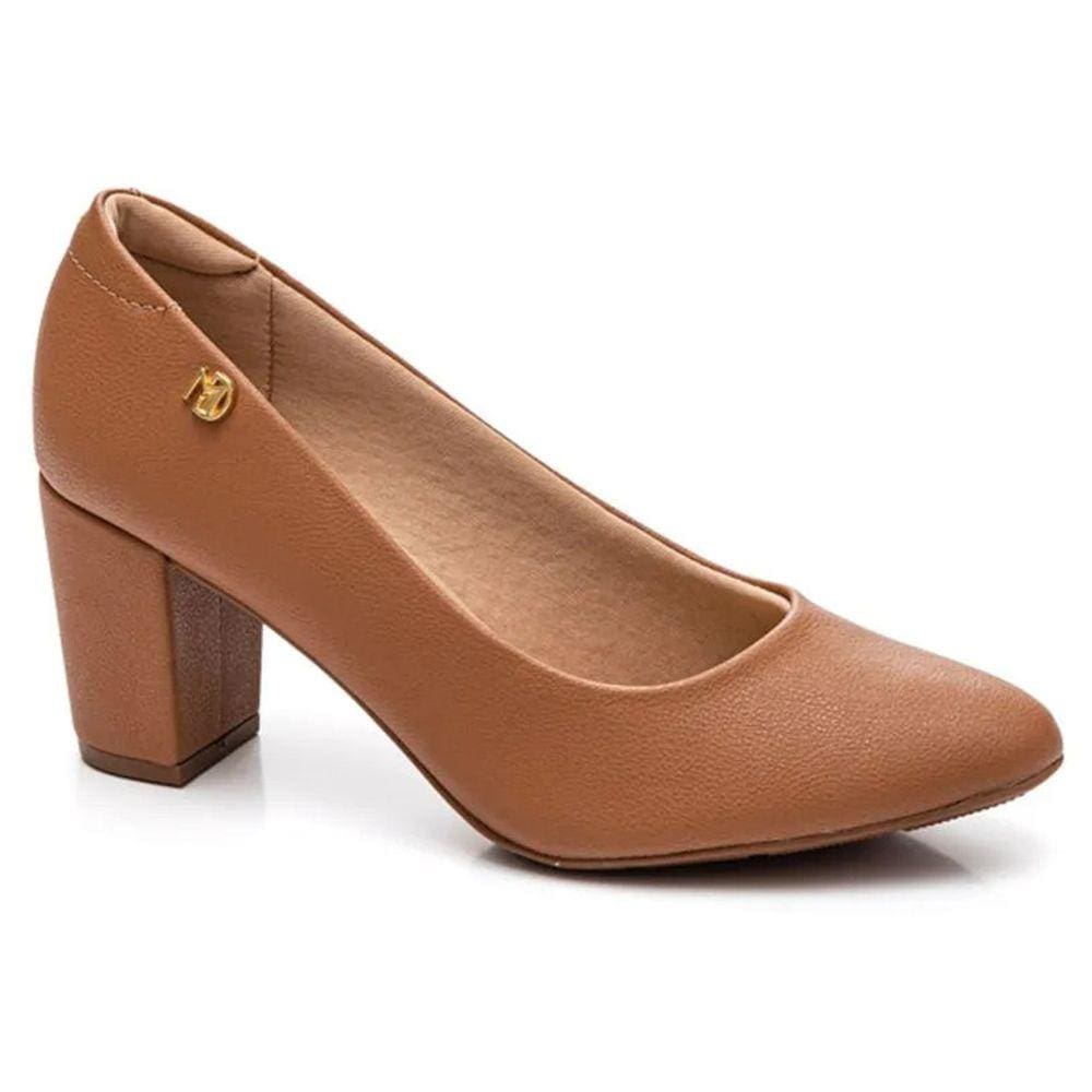 Scarpin Modare Salto Médio Feminino - Caramelo