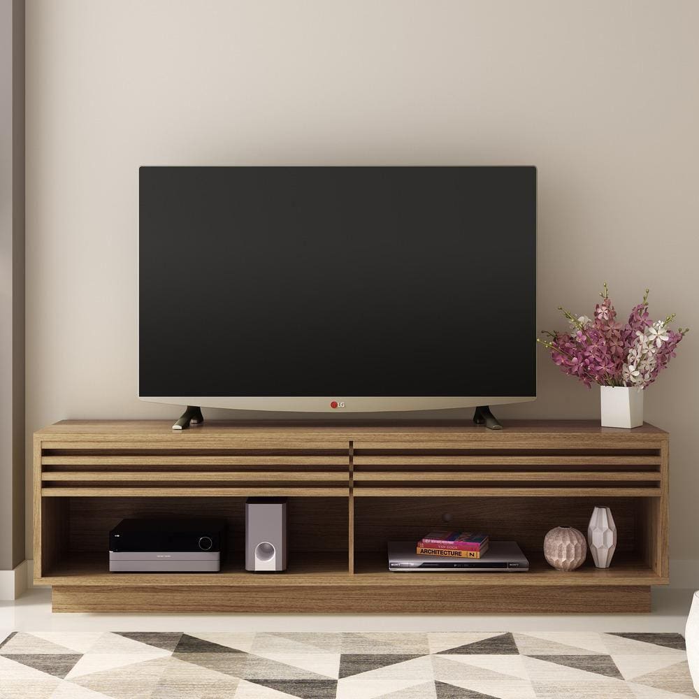 Rack TV 42\" com 2 Gavetas Multimóveis CR45014 Natural