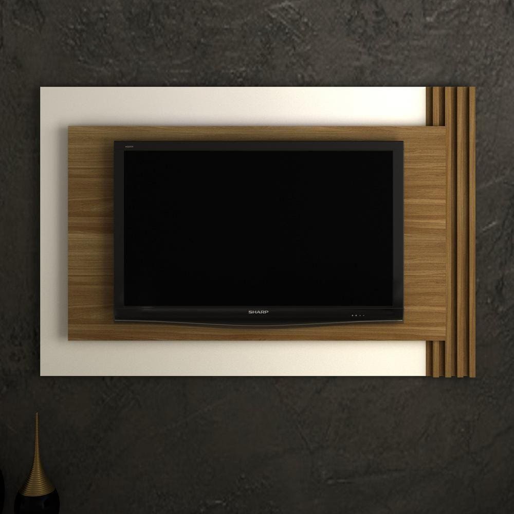 Painel TV 65\" Multimóveis CR45004 Natural/Off White