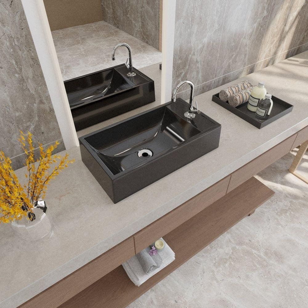 Kit Cuba Rl545 Roma com Torneira 1198 e Válvula Metal com Sifão e Flexível Preto