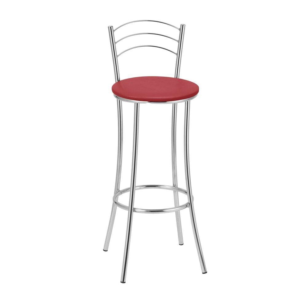 Banqueta para Cozinha Bc26/a A107 Cromado/Vermelho