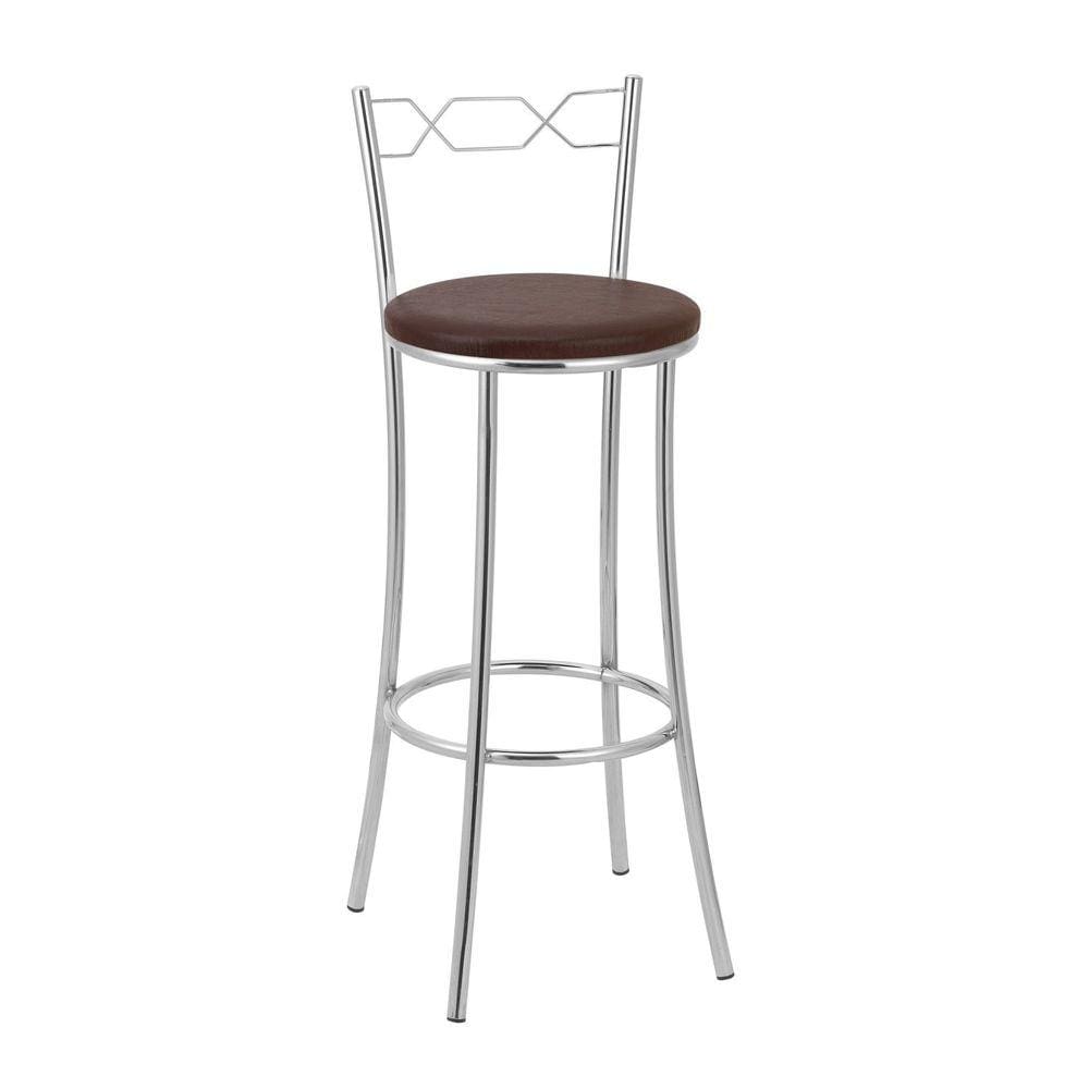Banqueta para Cozinha Bc51/a - A109 Cromada/Marrom