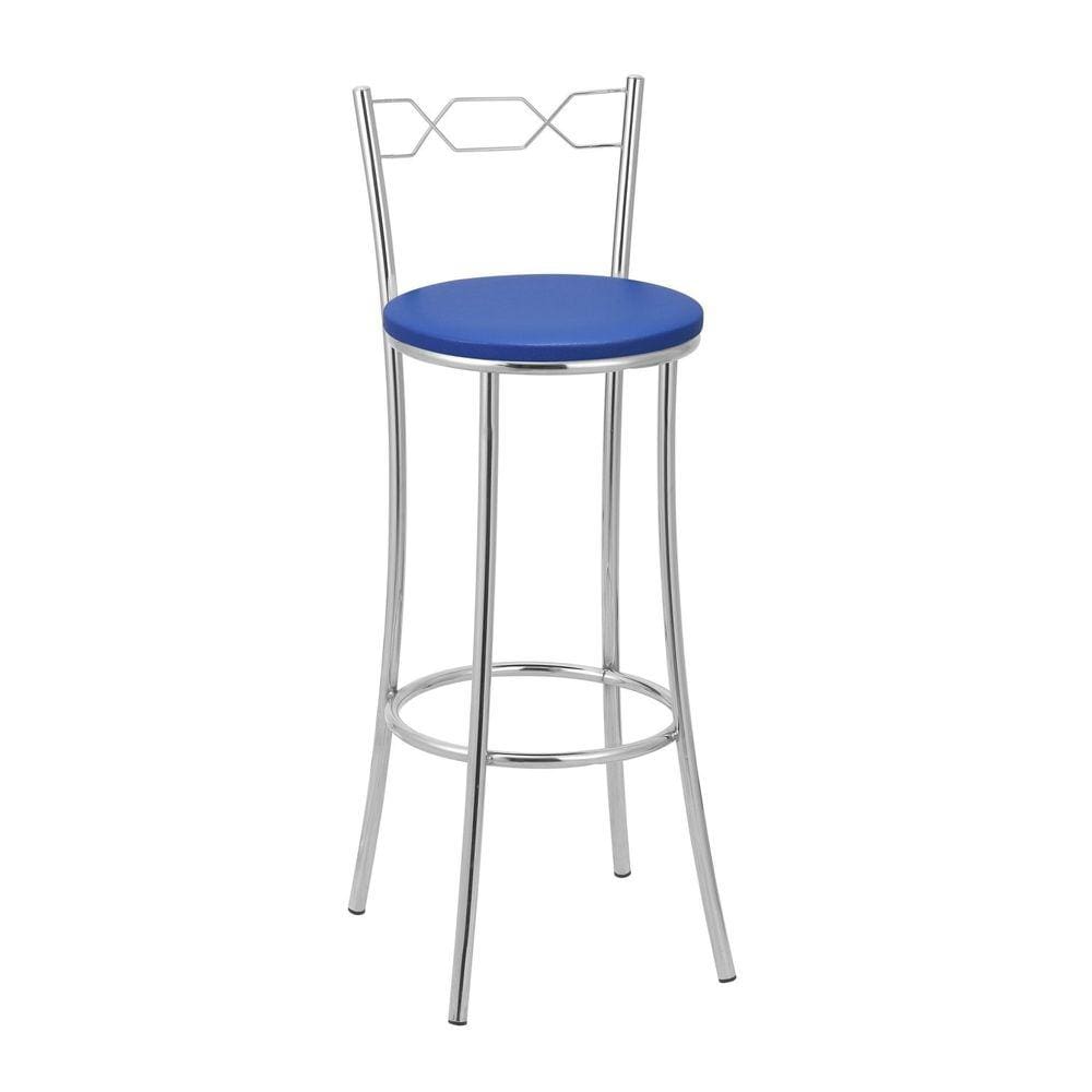 Banqueta para Cozinha Bc51/a A103 Cromado/Azul