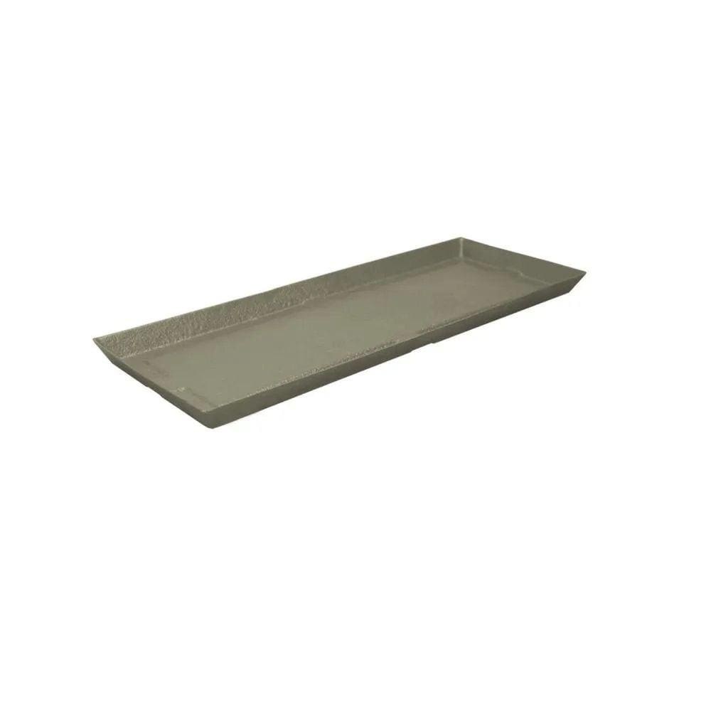 Prato para Vasos de Planta Retangular Slim 41 Mármore