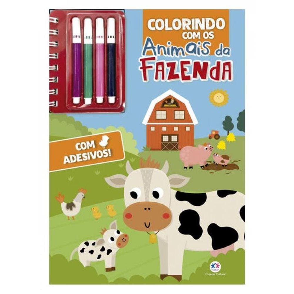 Colorindo Com Os Animais Da Fazenda
