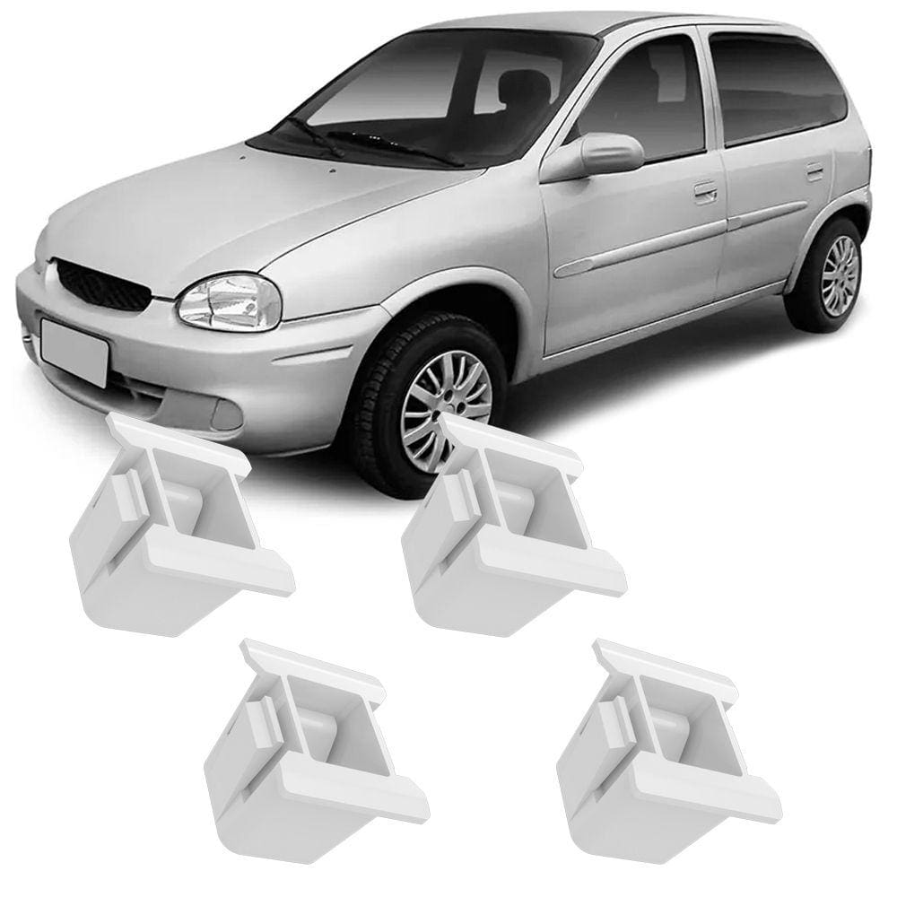Kit 4 Buchas Presilhas Grampos Para Fixação Farol Corsa Super 97 98 99 2000 2001 2002