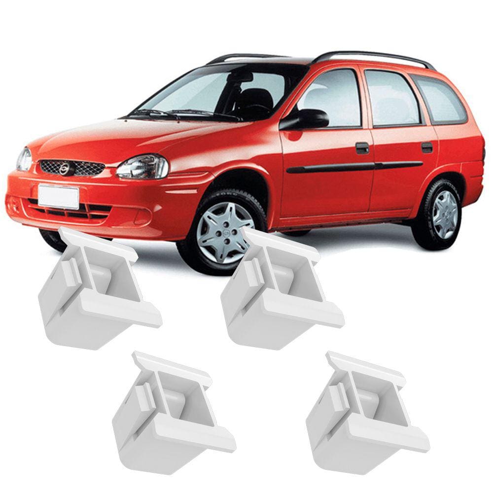 Kit 4 Buchas Presilhas Grampos Para Fixação Farol Corsa Wagon 97 98 99 2000 2001 2002