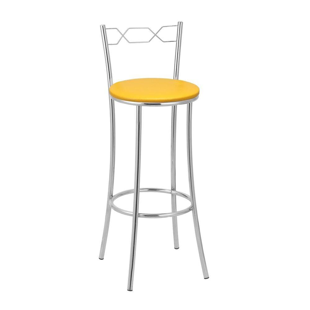 Banqueta para Cozinha Bc51/a - A105 Cromado/Amarelo