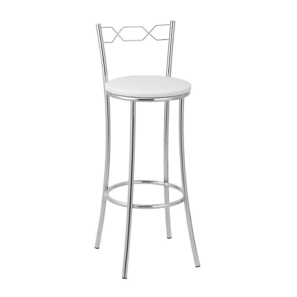 Banqueta para Cozinha Bc51/a A102 Cromada/Branco