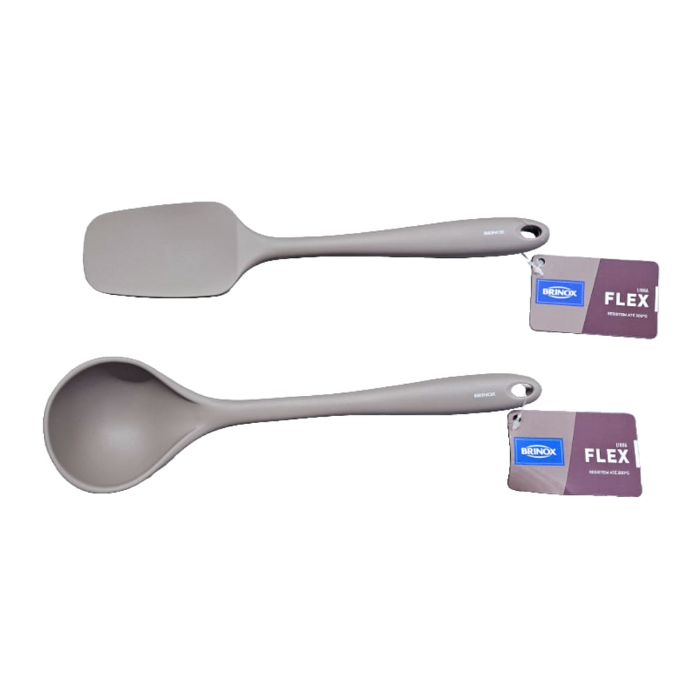 Kit Utensilios 2 Peças Cinza Brinox