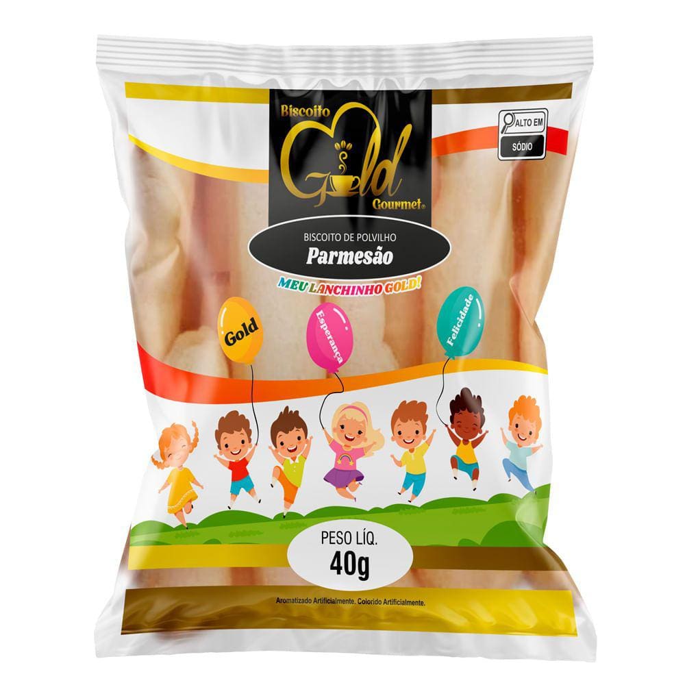 Biscoito de Polvilho Gold Gourmet Sabor Parmesão 40g