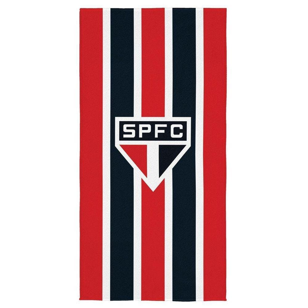 Toalha De Banho Aveludada - São Paulo Vermelho