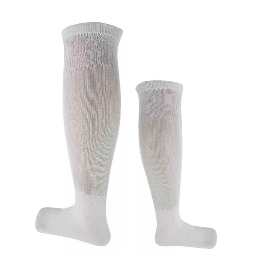 Meião Branco Futebol Canelada Atoalhado MIRIM 33/36 - Zhoff