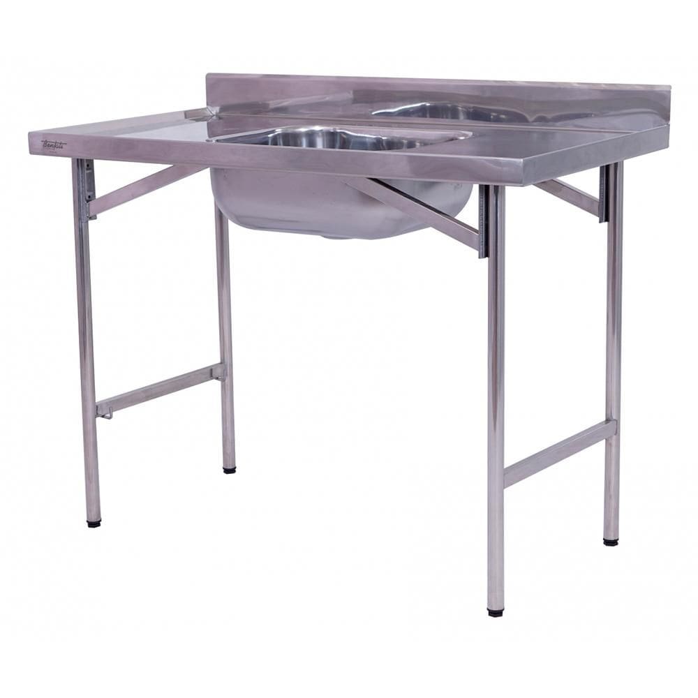 Pia Industrial Benfati Inox 430 120x60cm com 1 Cuba 501
