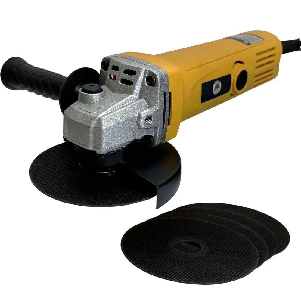 Esmerilhadeira Angular 800W Kit 5 Discos 115Mm - 220V
