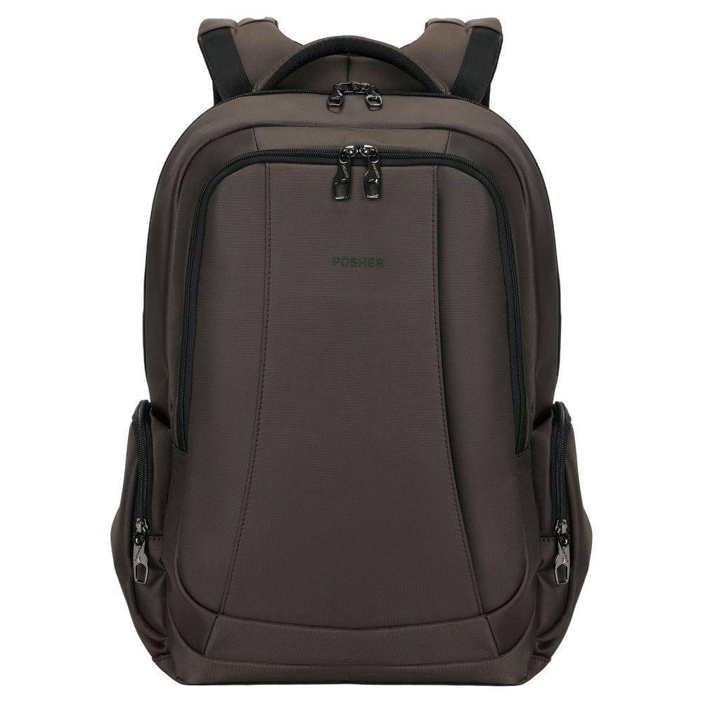 Mochila Executiva Antifurto Posher Bolso Secreto Journey Pro Café