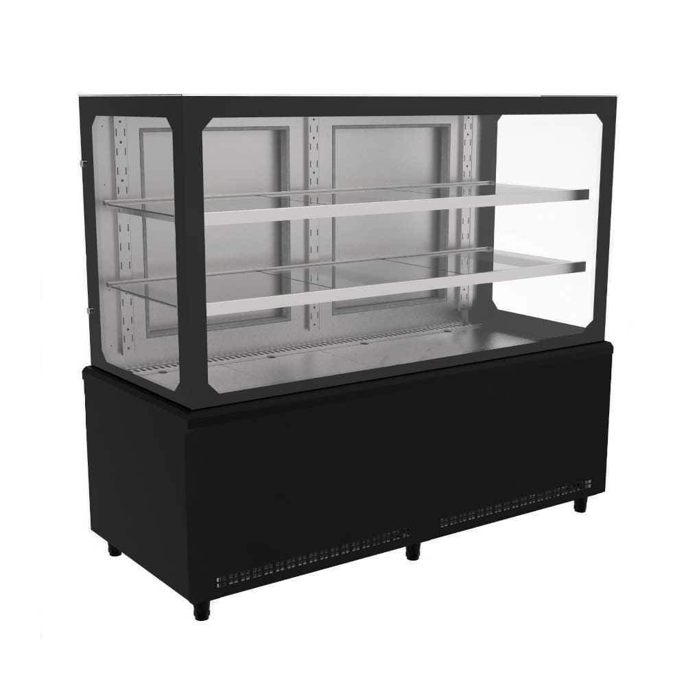 Balcão Vitrine Refrigerada 1,50 Metros Prime Preta PBV15 220V - Venâncio