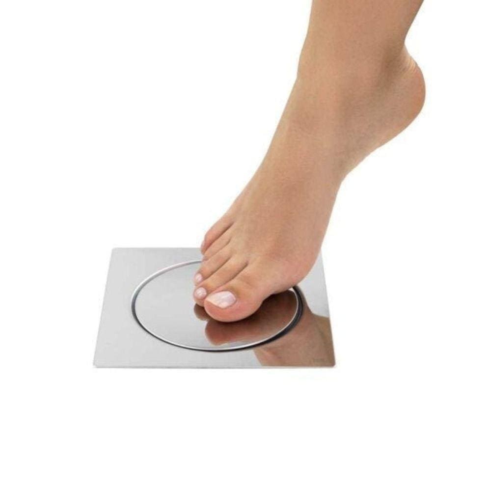 Ralo Inteligente Banheiro - Click Inox Quadrado
