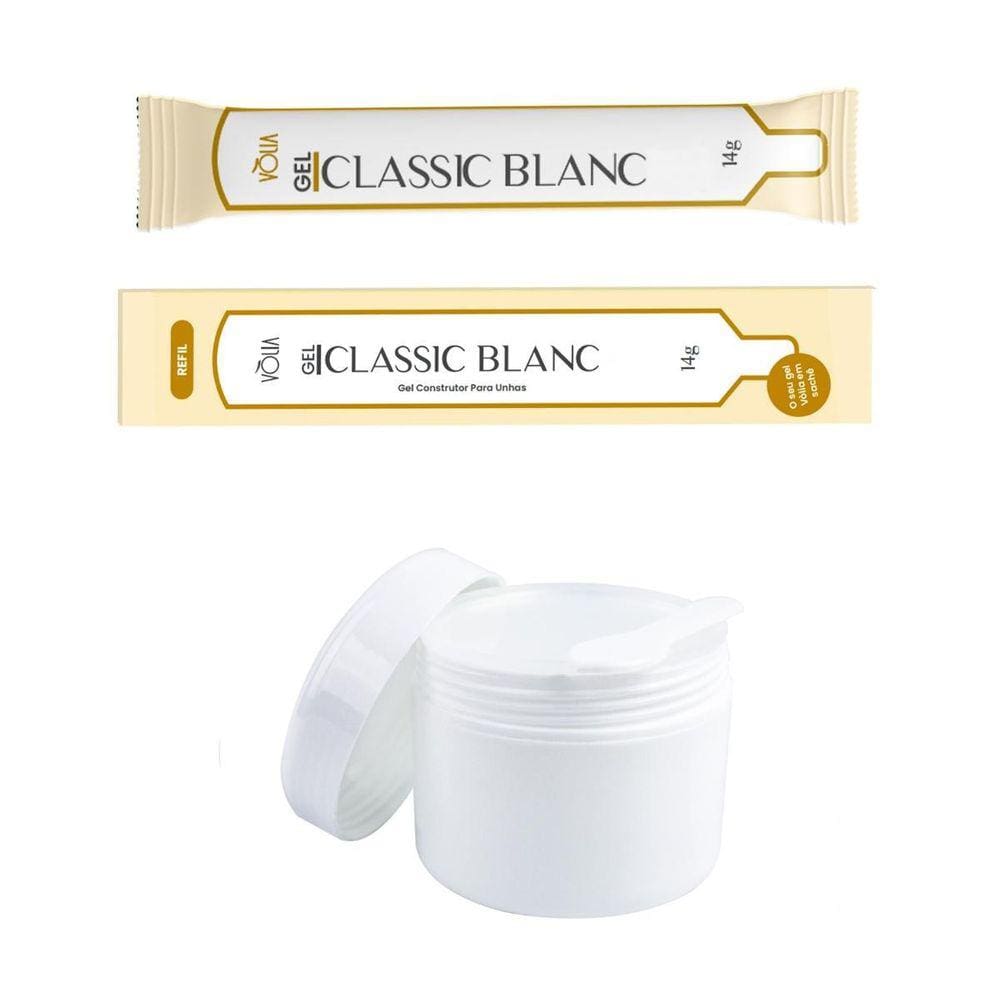 Sachê Gel Construtor Classic Blanc Vlia + Pote Reutilizável