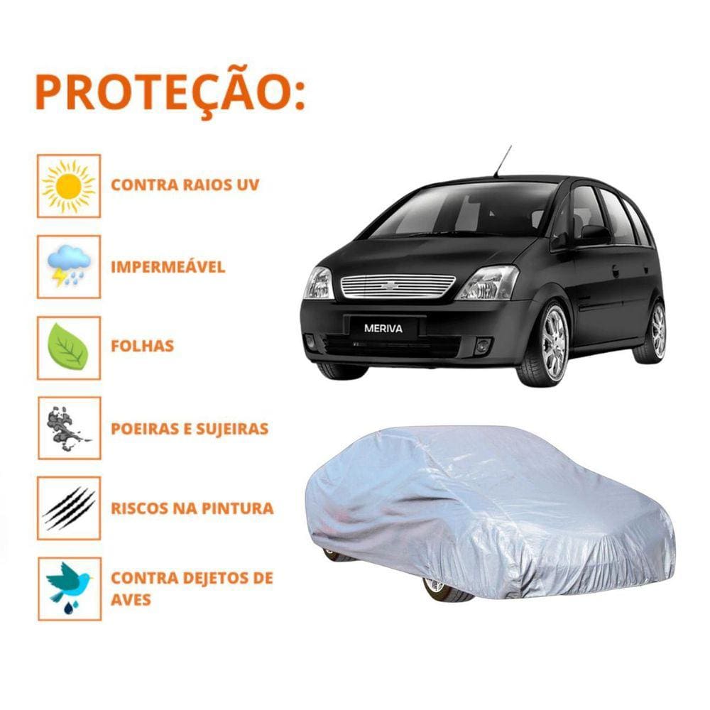 Capa Cobrir Carro Meriva Com Qualidade Proteção Impermeável