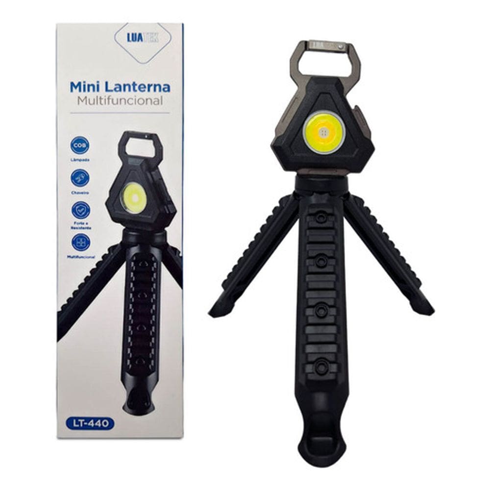 Mini Lanterna Portatil Pratica Tipo C Com Ima