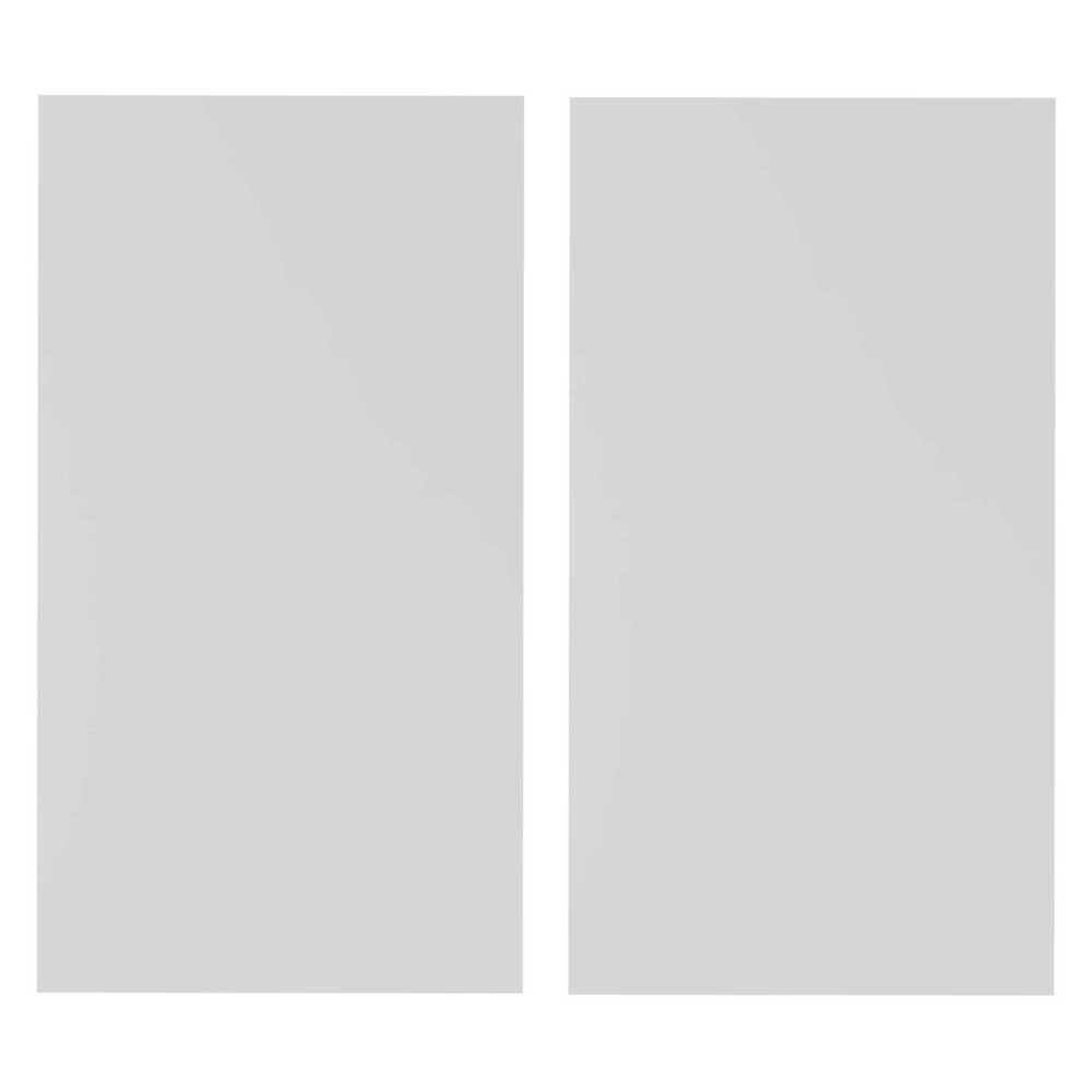 Espelho Decorativo de Vidro Retangular 40 x 20 cm Lapidado/Polido - Kit com 2 peças Multimóveis