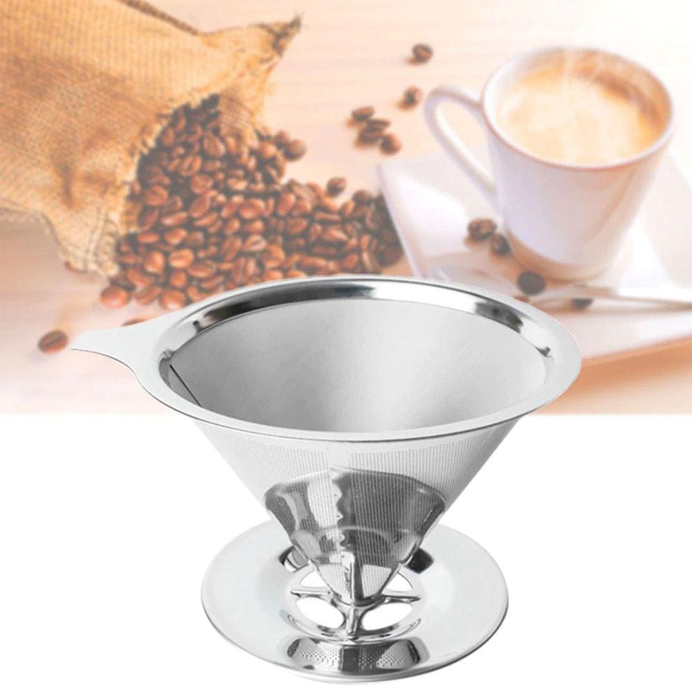 Coador de Café em Aço Inox Reutilizável e Ecológico - 102