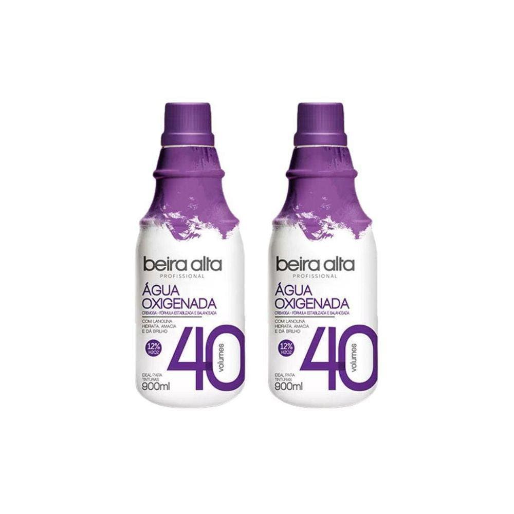 Agua Oxigenada Beira Alta 900Ml 40 Volumes - Kit Com 2Un